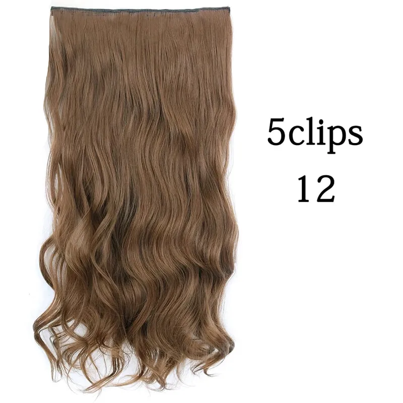 Tổng Hợp 22 32 Inch 5 Kẹp Tóc Chịu Nhiệt Giả Bộ Tóc Giả Dài Lượn Sóng Kiểu Tóc Kẹp Trong Tóc