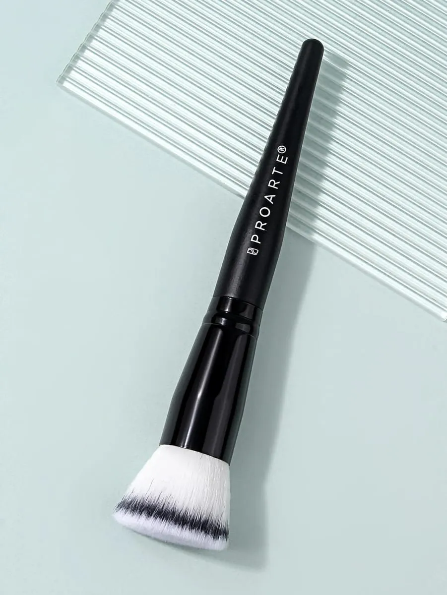 1Pc Stippling Foundation Makeup Brush Flat‑top Face Cosmetic Brush For Liquid Cream Foundation Blush Face Make‑up Beauty Tool
