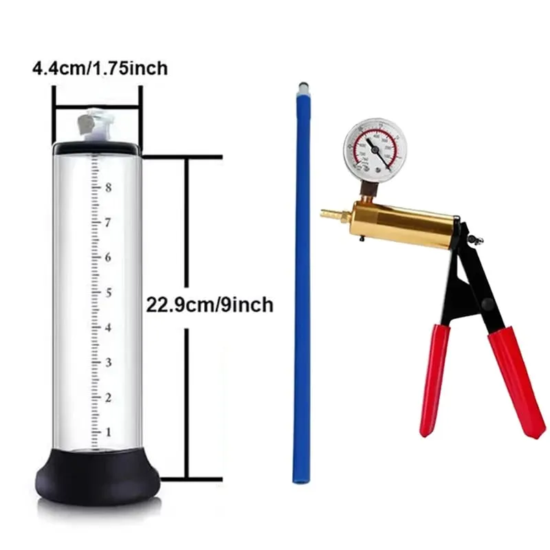 Penis Vacuum Pump Enlargement Male Masturbation Acrylic Manual Sex Toys For Men Penile Extender Trainer Delay Endurancer