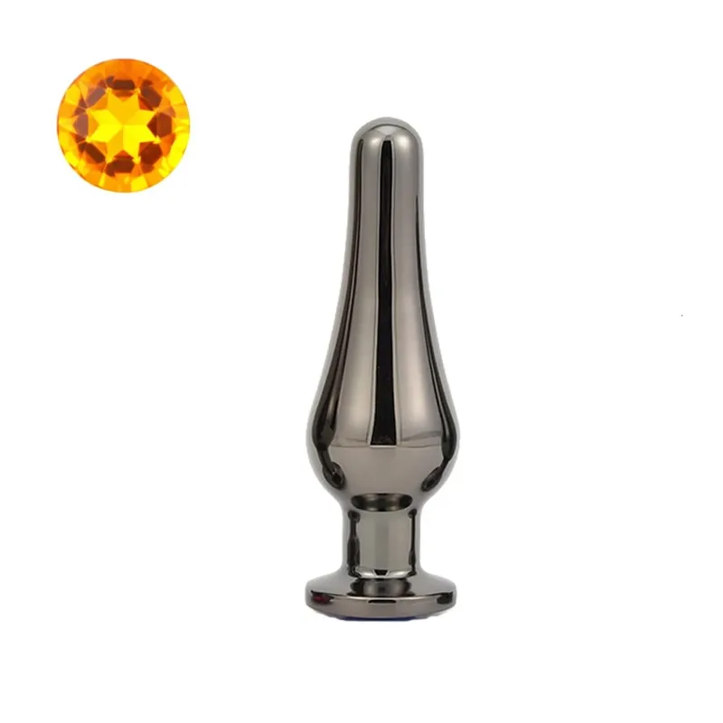 Gun Farbe Edelstahl Anal Plug Dildo Sex Spielzeug Produkte 3 Größen Butt Plug Für Frauen Sex Erwachsene Spiel Prostata massager