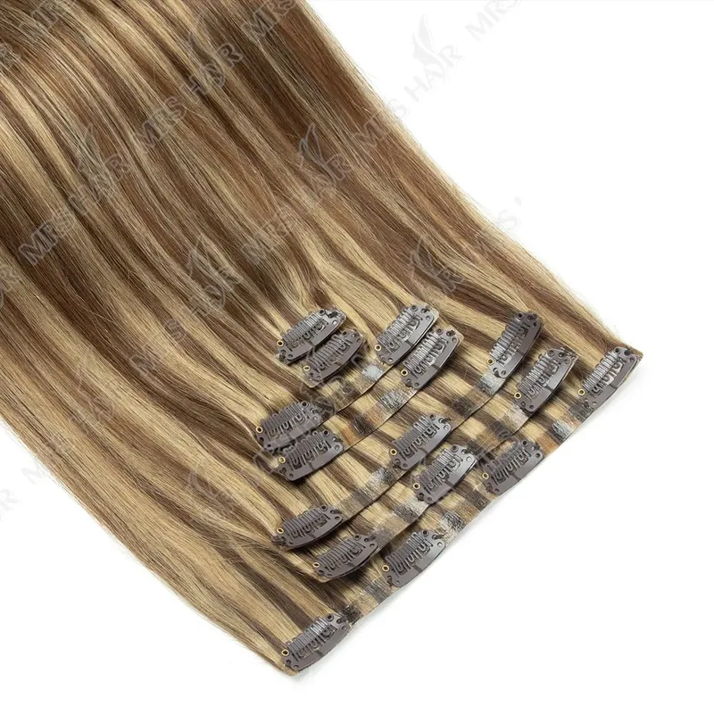Extensiones de cabello humano Invisible con Clip de PU, trama de cinta de PU inyectada, 7 unidades/juego, 12-24 pulgadas, 100G, 120G, uso cómodo