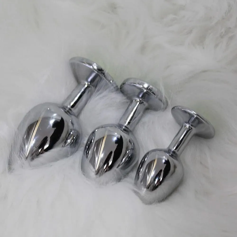 S/M/L Metal Anal Plug Butt Plug Sex Toy Butt Toy for Women Men Couples Gay Adult Game Masturbation Anal Diamond Sex Shop