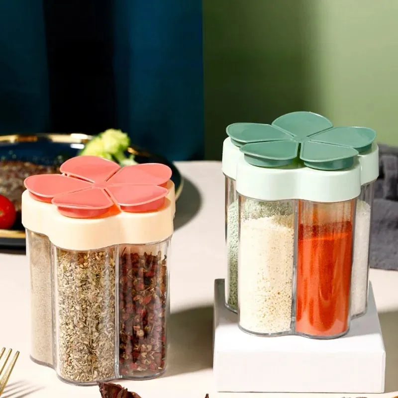 1 Pcs Seasoning Jar Plastic ContainerSeasoning Bottle Spice Organizer Outdoor Camping Seasonins Containers Kitchen Gadget Sets