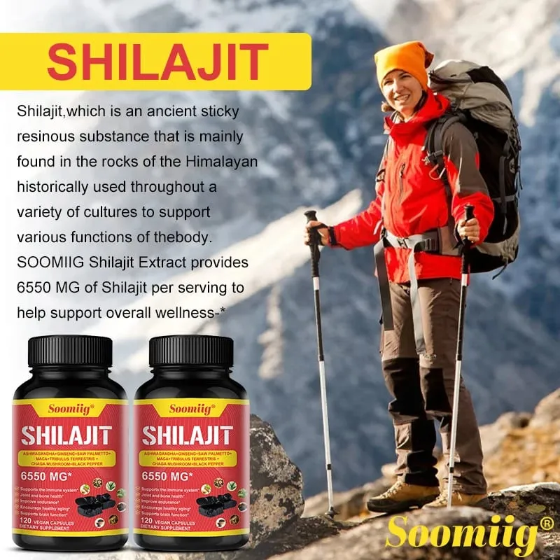 Original Shilajit Supplement - Supports for Muscle Strength & Immunity Enhance Men Performance Endurance for Adult