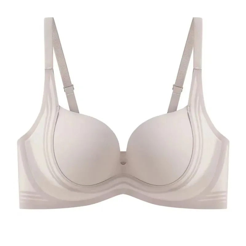 2025 Seamless Push up Bra Small Breast Gathering Enlarging Anti-Sagging Thin Top Thick Bottom No Underwire Lingerie for Women