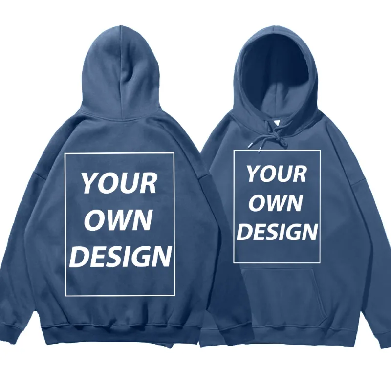 Angepasst DIY Druck Männer Frau Herbst Winter Hoodies Casual Klassische Pullover Einfache Bequeme Streetwear Weiche Warme Sport Kleidung
