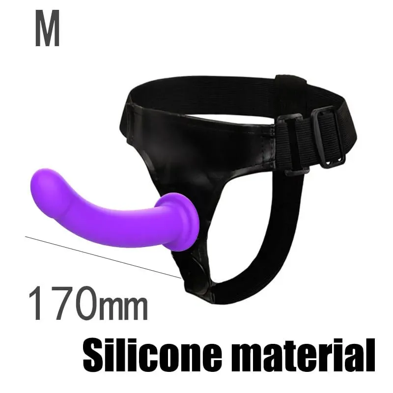 Remote Control Vibrating Silicone Strap On Dildo Harness Adjustable Wearable Pegging Panties for Couples Detachable Dual Stimu