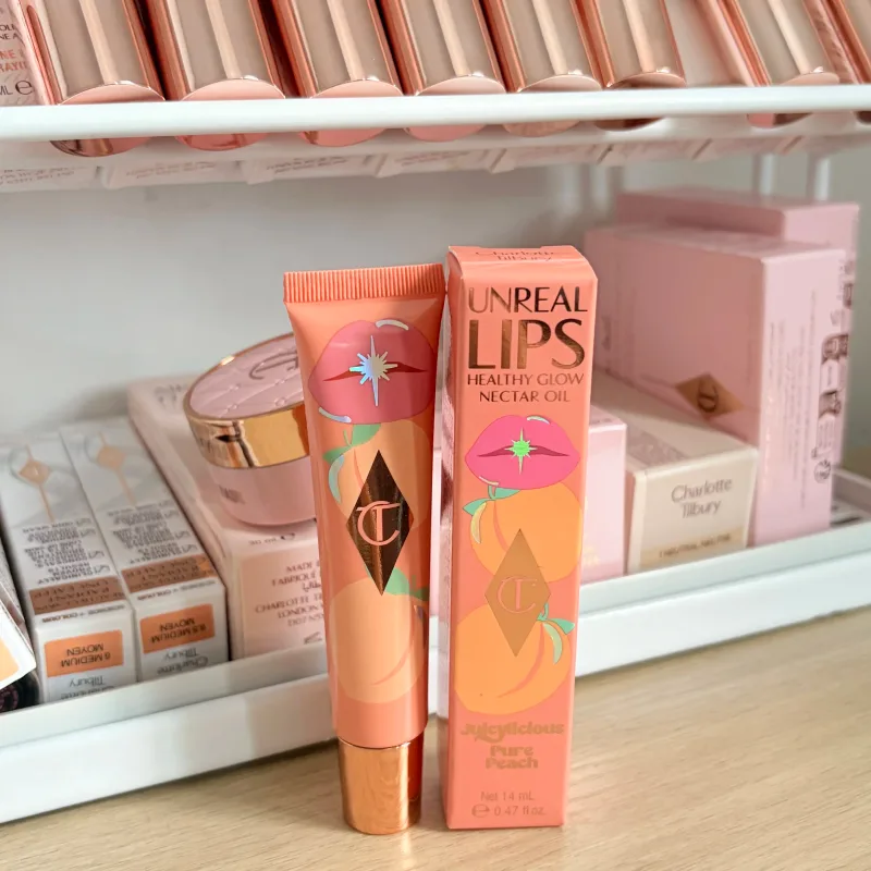 Mewah CT Multicolored Water Light Lip Gloss Last Hydrating Lip Balm berbentuk hati Berus Bibir Petua&Jeli Lip Gloss Hadiah Mekap