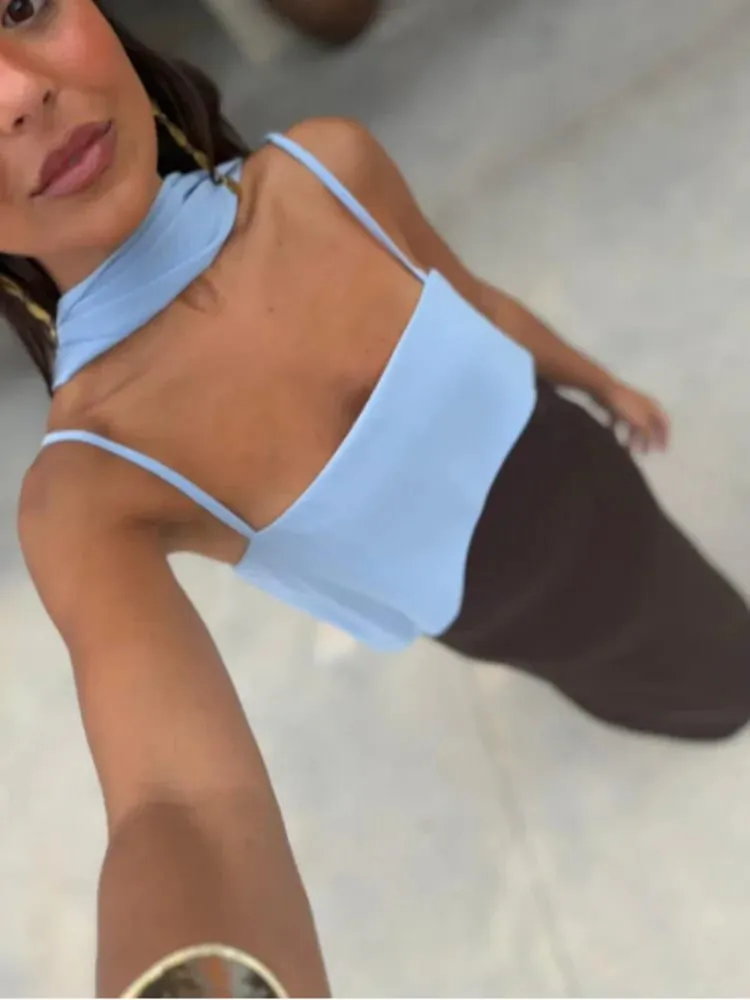 Fashion Contrasting Sling Dress Women Square Neck Sleeveless High Waist Slim Maxi Dress With Scarf 2026 Summer Lady Party Robe