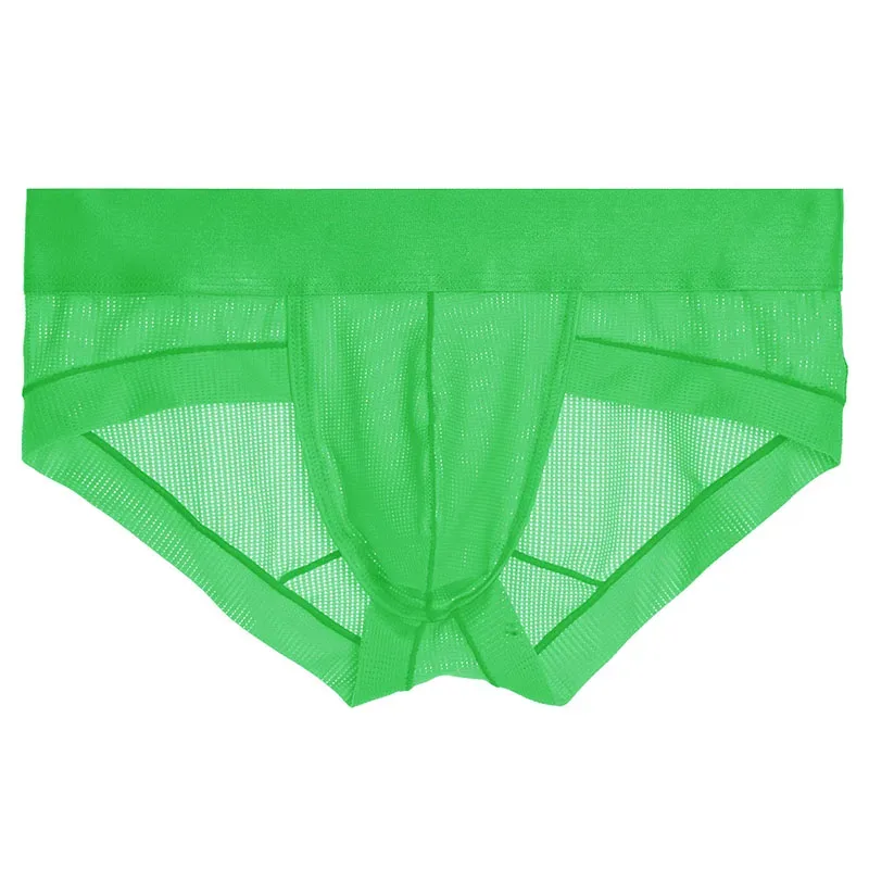ใหม่ชุดชั้นในกางเกงผู้ชาย Cueca Masculina Ropa ภายใน Hombre Calzoncillos ตาข่าย Breathable กางเกง S-XL