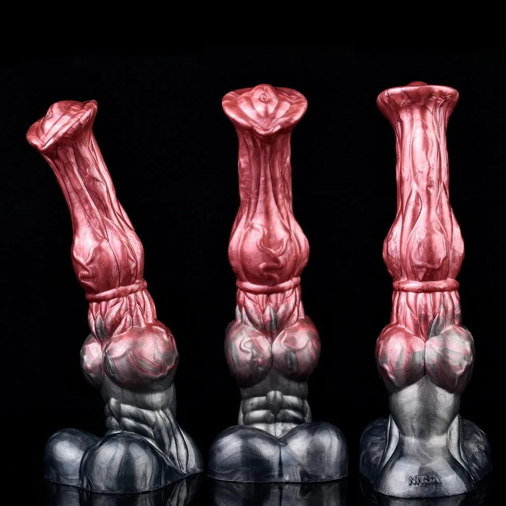 Silicone Horse Dildo Long Penis Anal Plug Huge Knot G-spot Vaginal Stimulator with Suction Cup Adult Sex toy for Women Men