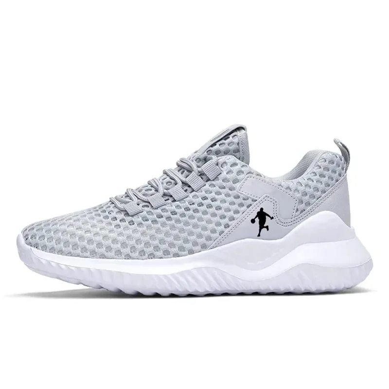 Men Sneakers Lightwhite Breathable Running Shoes for Men Mesh Summer Lace-Up Outdoor Walking Shoe Zapatillas De Deporte