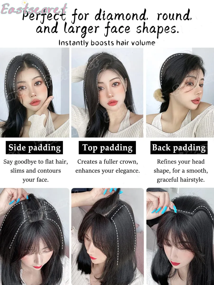 Hair Clip Natural Hair Extensions Clip In Synthetic wig Extensions 8/12Inch Hairpiece Replenish Hair Volume Clip In Natural Hair