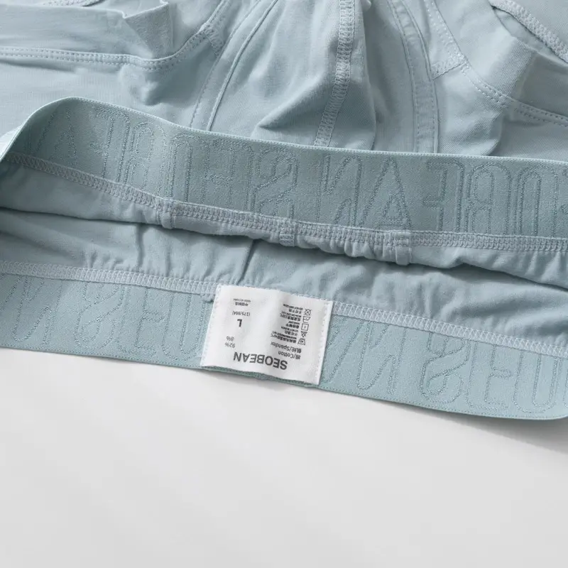 Heren boxershorts van ademend katoen, U-bolle buidel, lage taille, zacht stretchondergoed voor dagelijks casual en intiem gebruik