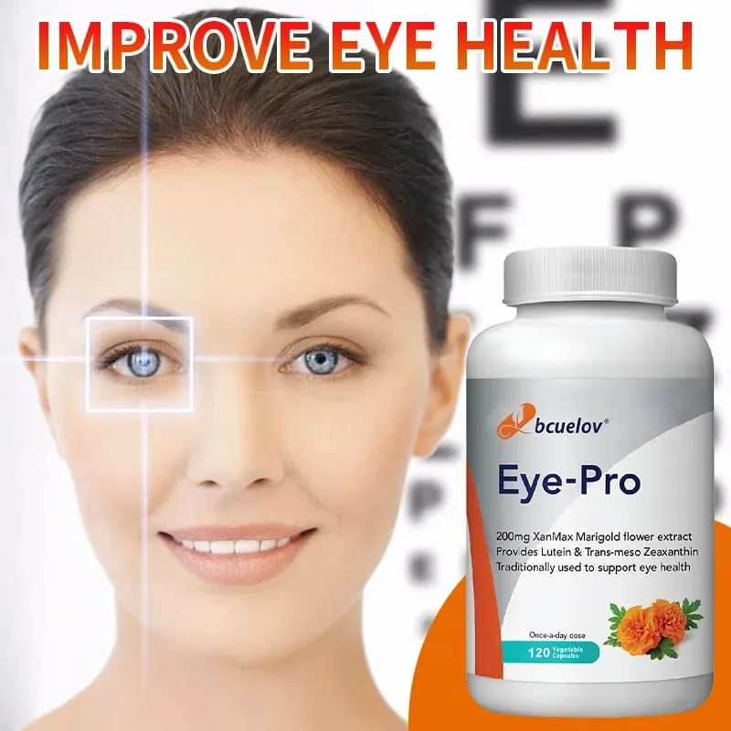 Lutein Capsules - with Zeaxanthin Extract - Supports Eye Health Helps Relieve Eye Strain Improve Vision Health