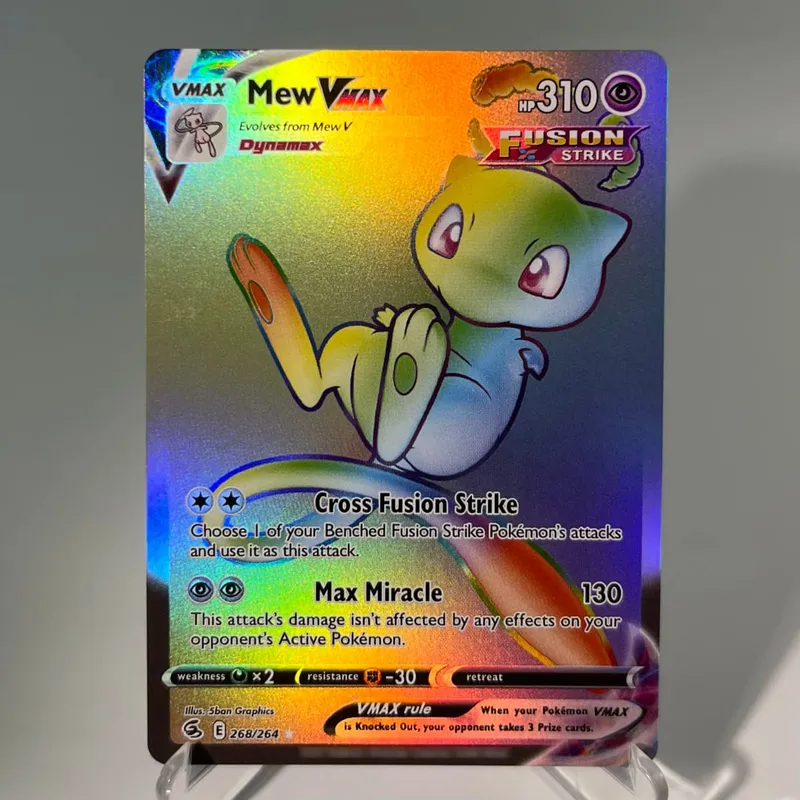 Pokémon GO PKM Cards PTCG6-E GX Rainbow Mewtwo V Dragonite VSTAR Rare Collection Battle Toys Gifts for Hobbies