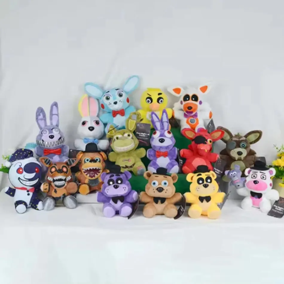 Fnaf Cute Plush Toys Game Doll 18CM Bonnie Bear Foxy Cartoon Stuffed Dolls Freddy Toys For Children Gifts
