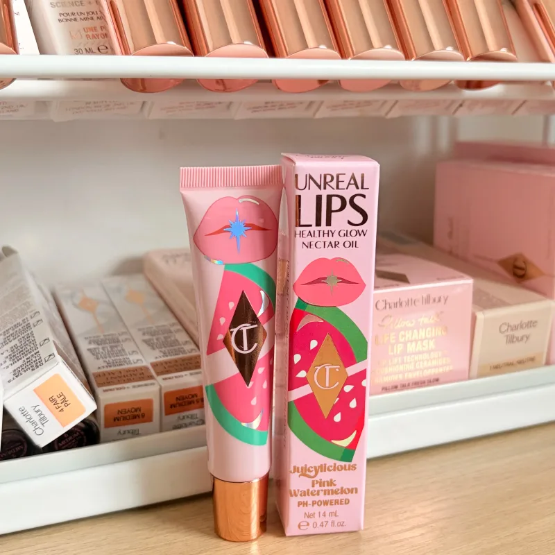 Mewah CT Multicolored Water Light Lip Gloss Last Hydrating Lip Balm berbentuk hati Berus Bibir Petua&Jeli Lip Gloss Hadiah Mekap