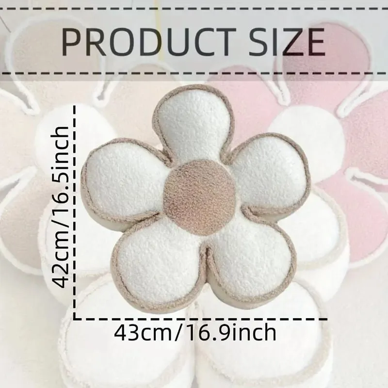 Luxury Sunflower Petal Flower Pillow Sofa Living Room Cushion Bay Window Bed Decor Headrest Backrest Pad PP Cotton Filled Pillow