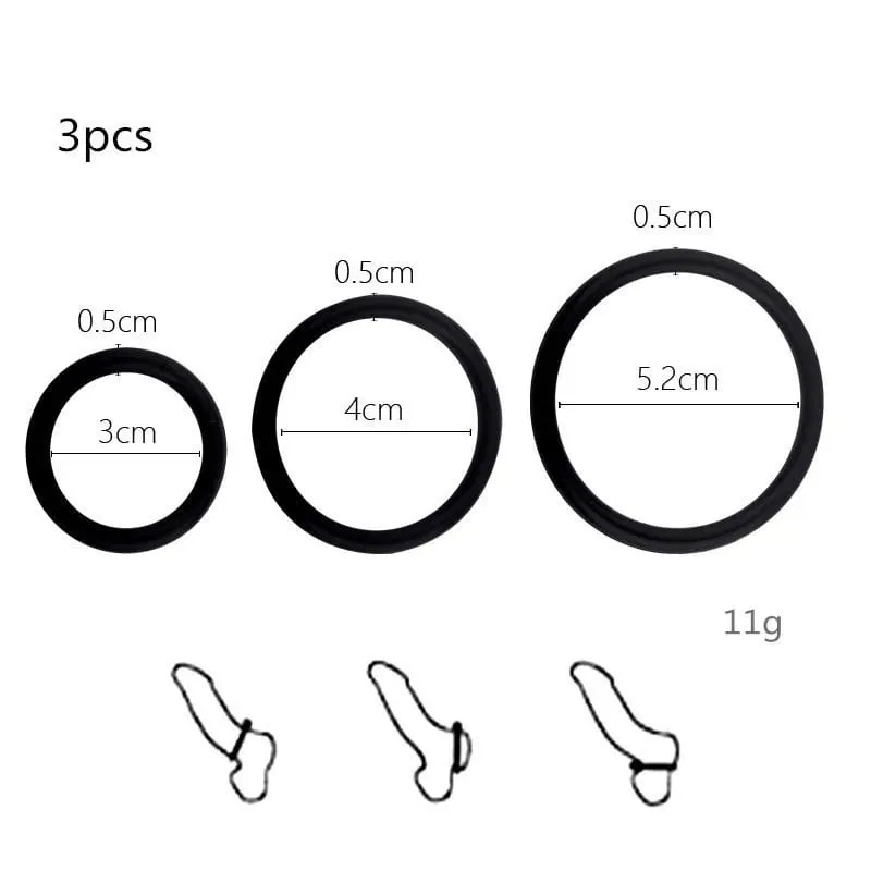 Male Penis Sleeve Dual Cock Rings Delay Ejaculation Nozzle Penis Rings Enlargement Reusable Cockring Sex Toys for Men Adults