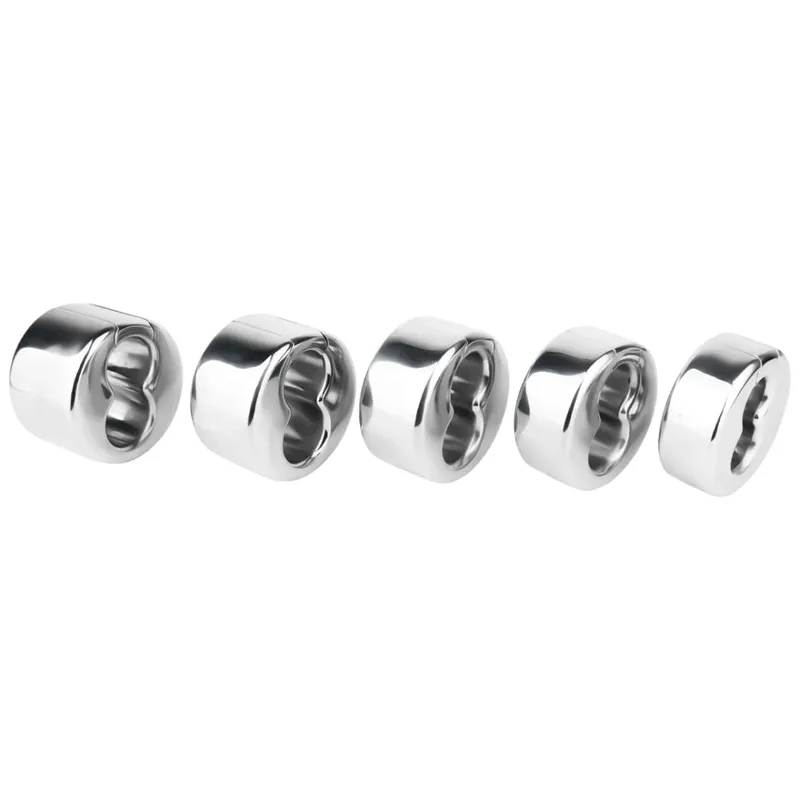 Screw Lock Metal Scrotum Pendant Ball Stretcher Testis Weight Cock Ring Penis Restraint Stainless Steel Sex Toys for Men 18