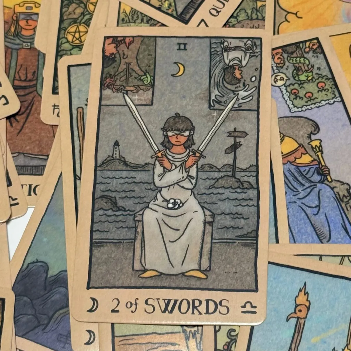 Akashic Eye Tarot cards Englsih Portable Edition Easy-to-Read Guide Great For Beginners Divination Meditation & Party Games