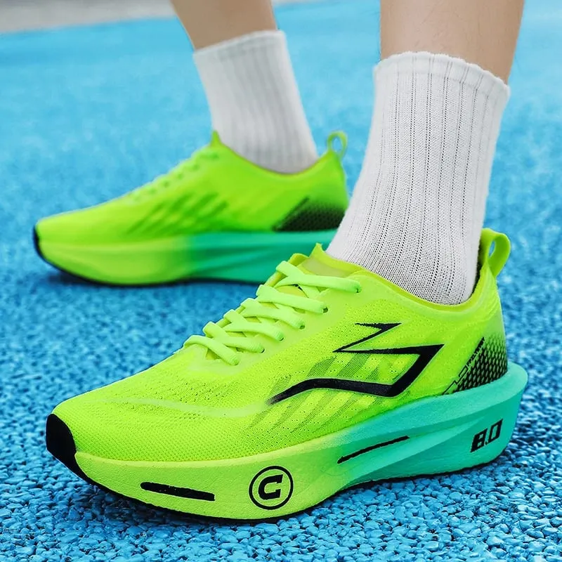 Marathon Running Shoes Men Carbon Board Speciality Sports Breathable Men's Comfortable Athletic Sneakers Casual Walking Shoes