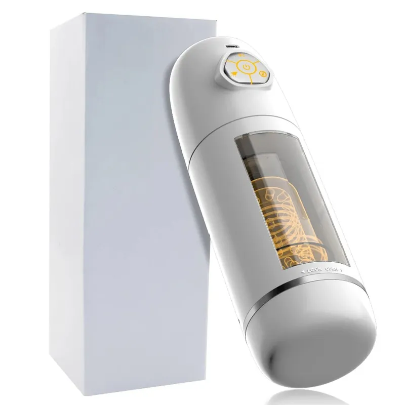 Automático telescópico rotativo masculino masturbador copo buceta real vagina masturbação boquete adultos máquinas de sexo brinquedos sexuais para homem