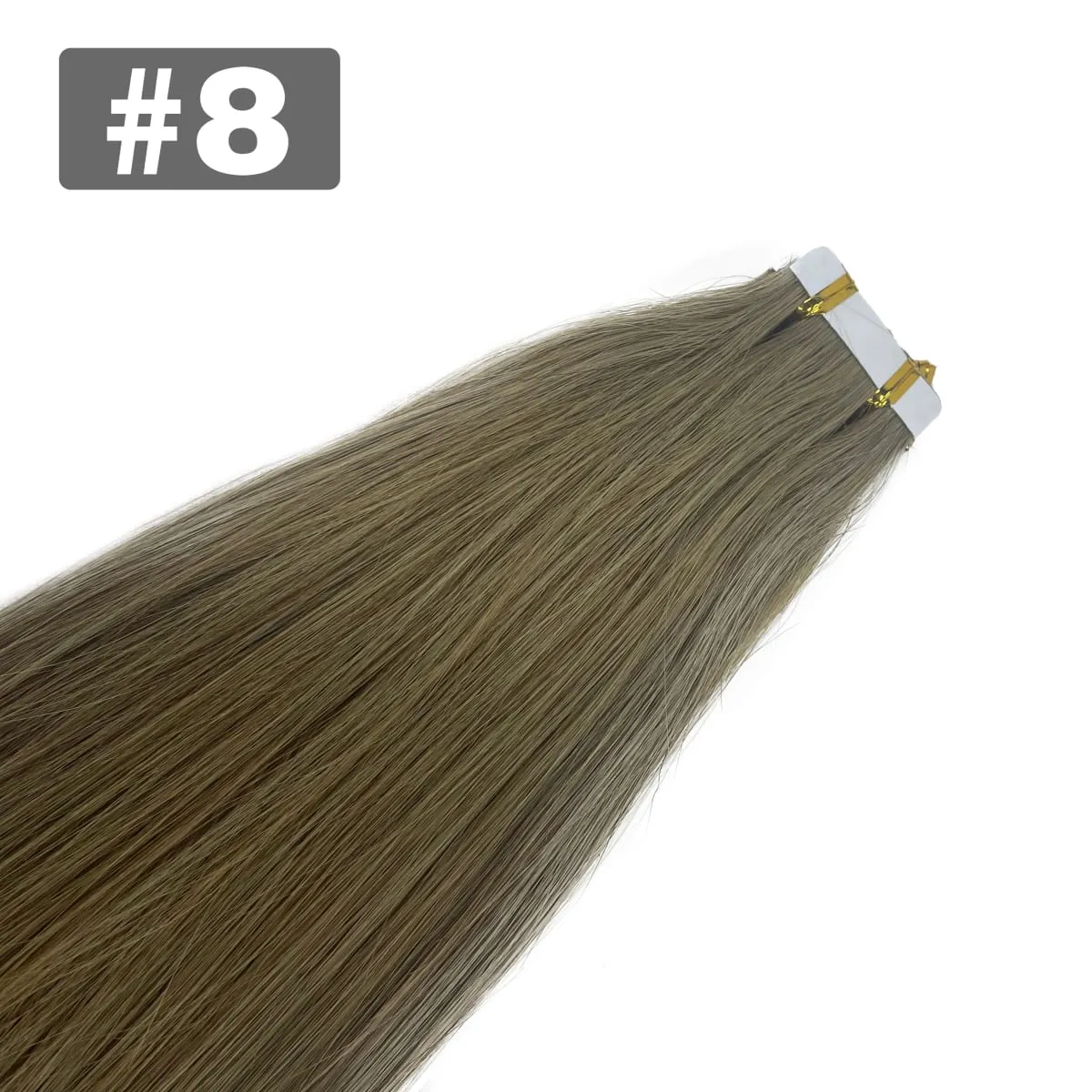 100% Human Hair Tape in Hair Extensions Skin Weft Silky Straight Remy Hair Extensions to Add Hair Volume&Length Natural Look