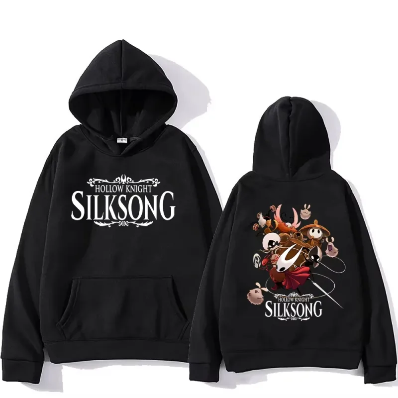 Hollow Knight Silksong Hot Game Hoodies Long Sleeve Fashion Casual Pullovers High Street Women Men Sweatshirt Fashion Streetwear — image 1