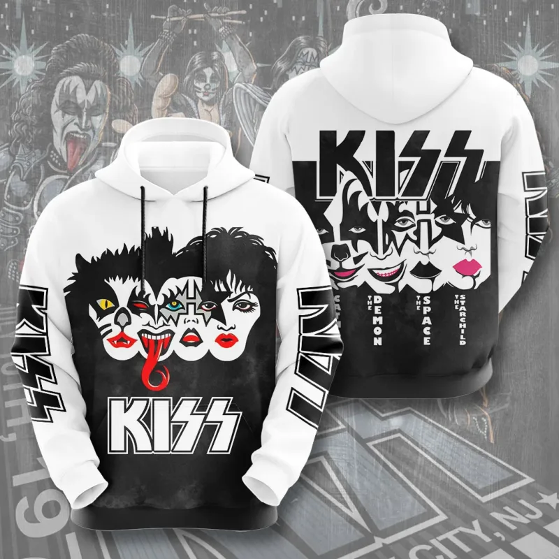 2026 Hot Rock Kiss Hoodies 3D Printed Men Women Funny Long Sleeve Sweatshirt Shirt Street Man Hoodies Tops Y2k Hoodies