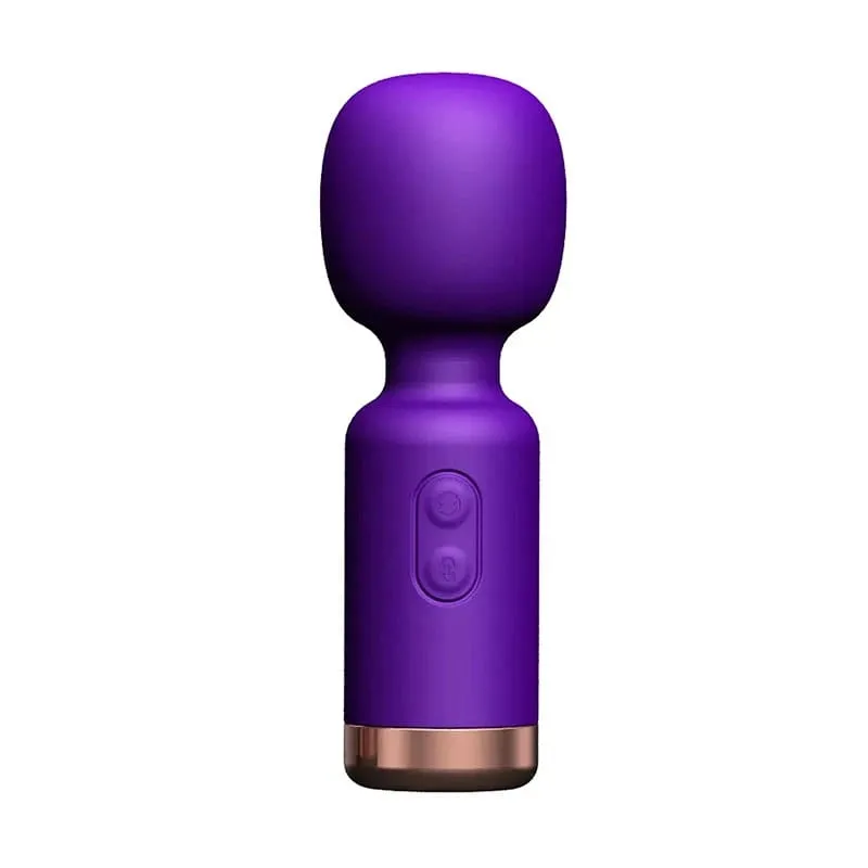 Mini Clitoral Stimulator AV Vibrator Wand with 10 Vibration Modes Portable Vibrating for G Spot Nipple Adult Sex Toy Massager