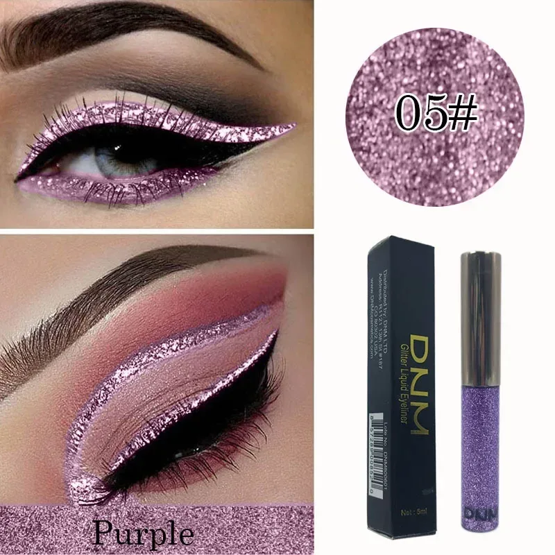16 Colors Diamond Liquid Eyeliner Professional Silver Green Shiny Eyes Flash Long-lasting Liquid Glitter Eye Liner Beauty Makeup — image 18