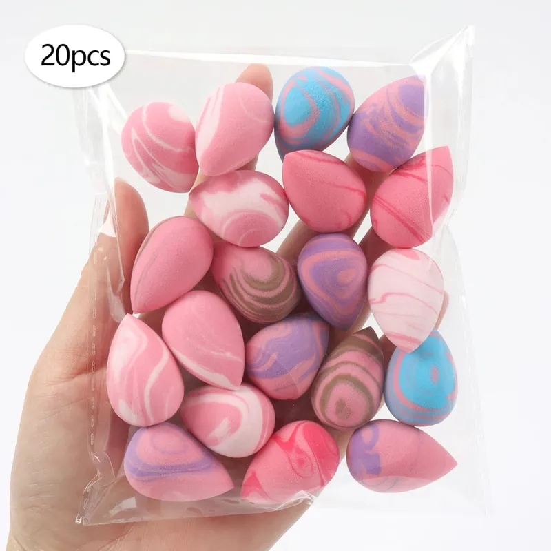 10/20/30/50/100Pcs Mini Makeup Sponge Set Dual-Use Wet/Dry Beauty & Blenders for All Skin Types