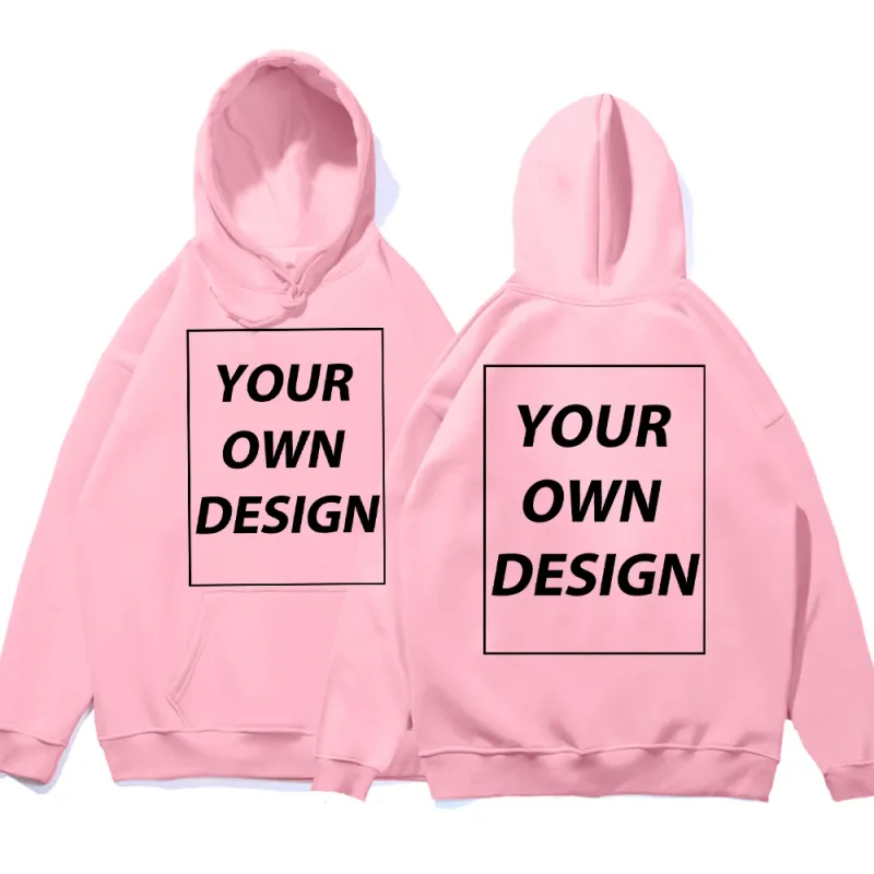 Angepasst DIY Druck Männer Frau Herbst Winter Hoodies Casual Klassische Pullover Einfache Bequeme Streetwear Weiche Warme Sport Kleidung