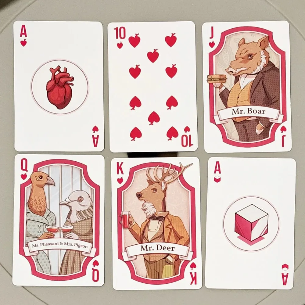 Rusty Lake Playing Cards - 54 Pcs Poker Cards Featuring Mr. Crow Mr. Owl & Cube Escape Characters 9*6cm on Embossed Cardstock