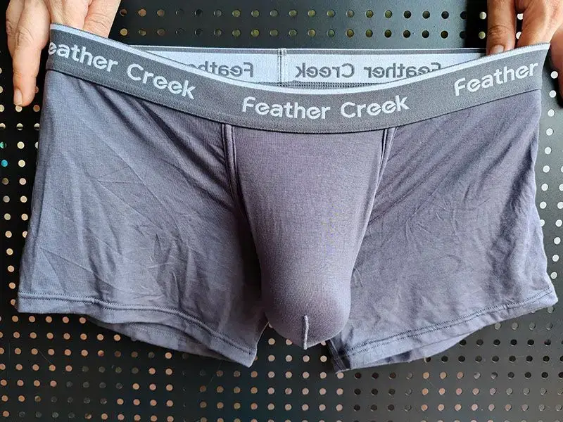 Man Bulge Pouch Underkläder Super Big U-Concex Boxers Elastiska Modal grenfickor Underkläder Underkläder med låg midja Förbättrande kalsonger
