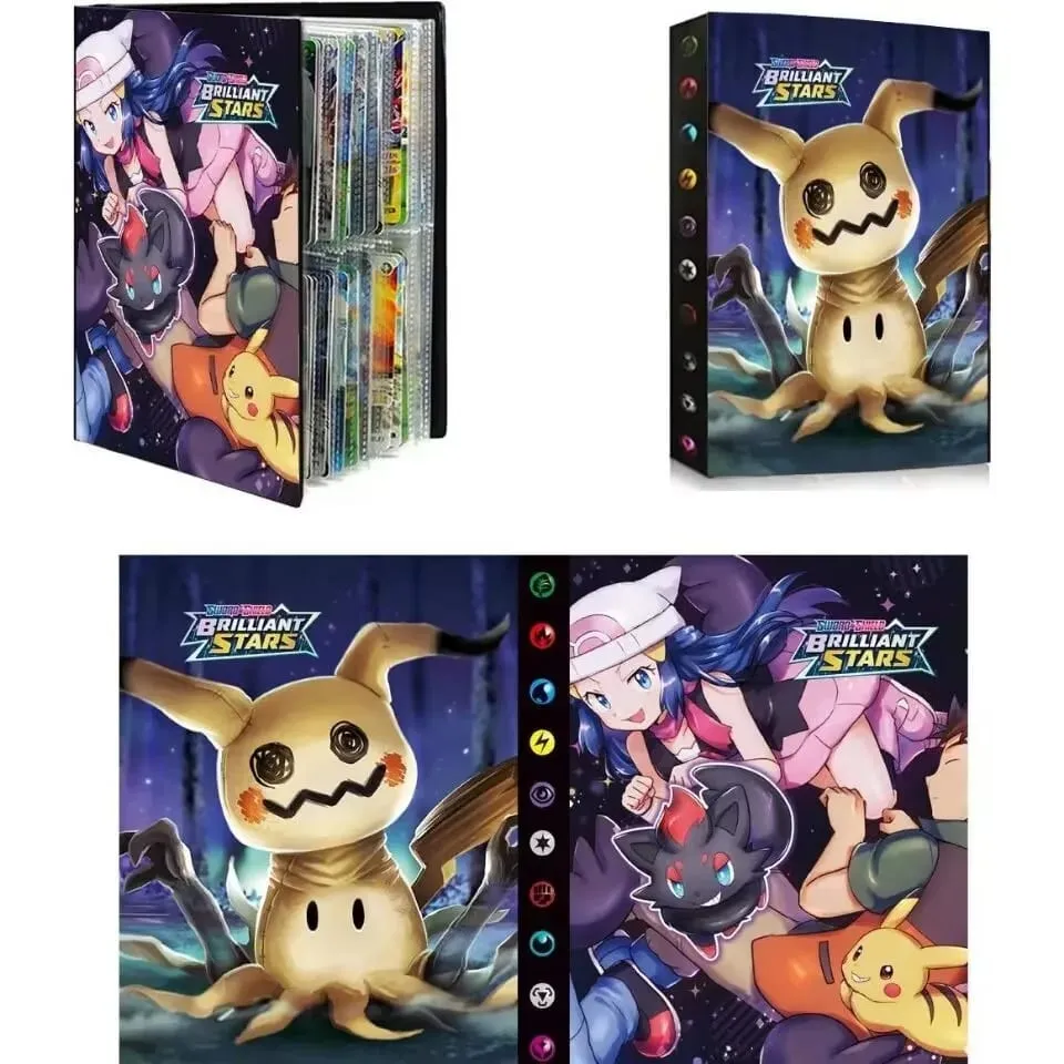 240pcs Fire Dragon Card& Diablo-Fire Dragon Card Book Charizard Cards Album Book Game Card VMAX GX Holder Binder Series Gift