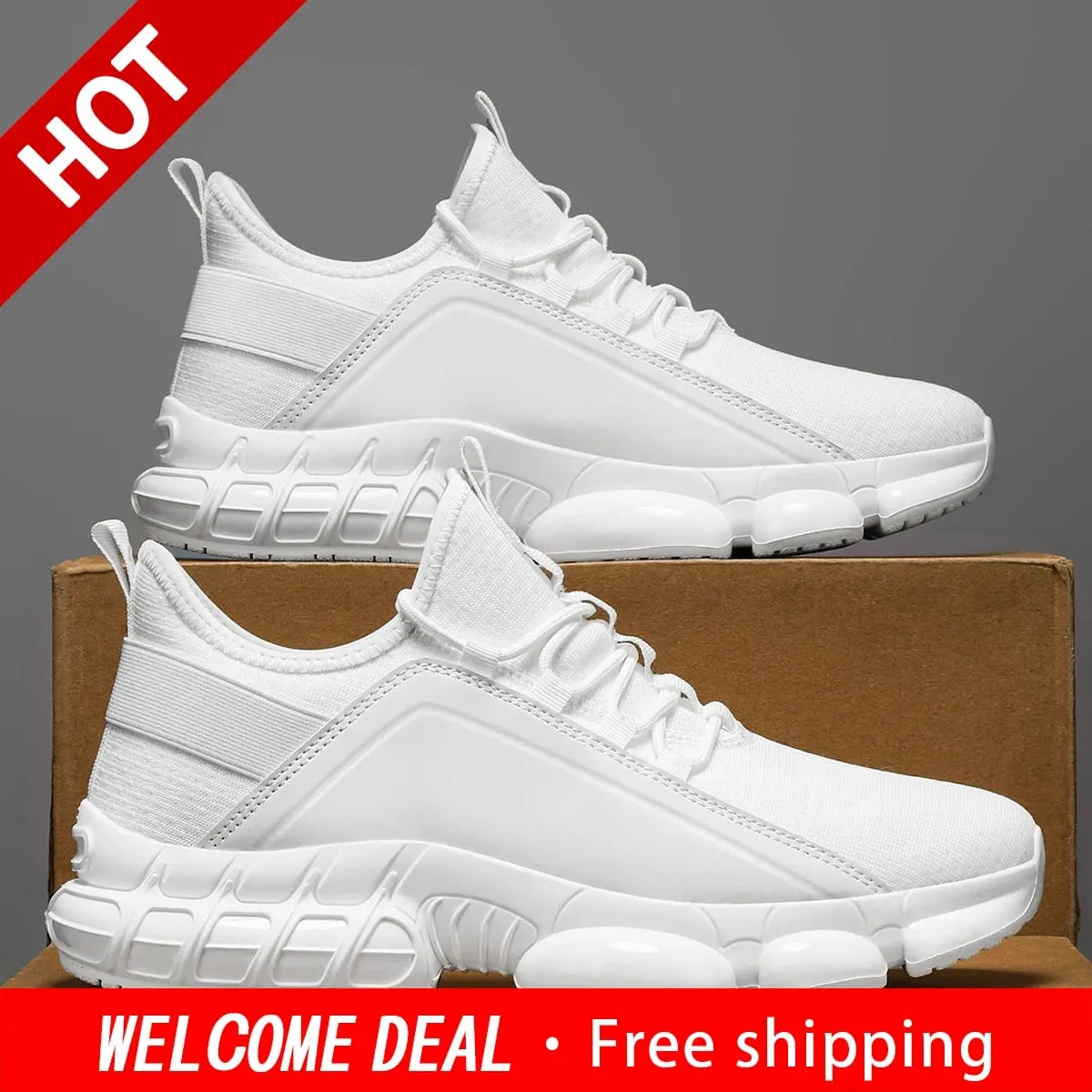 Men's Fashionable Breathable Sports casual shoes Lightweight and Comfortable Casual shoes Versatile Men's shoes