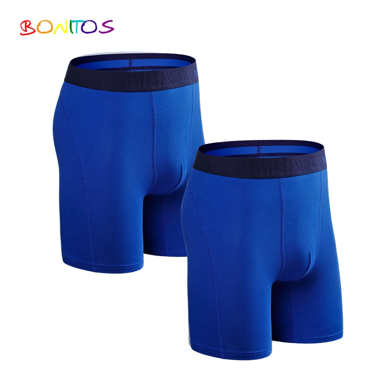 2pcs Pack ขายาวกางเกงขาสั้นผู้ชายกางเกงชุดกางเกง Homme Boxershorts ลื่นชุดชั้นในสำหรับชายผ้าฝ้ายชายเซ็กซี่ชุดกล่อง GYM