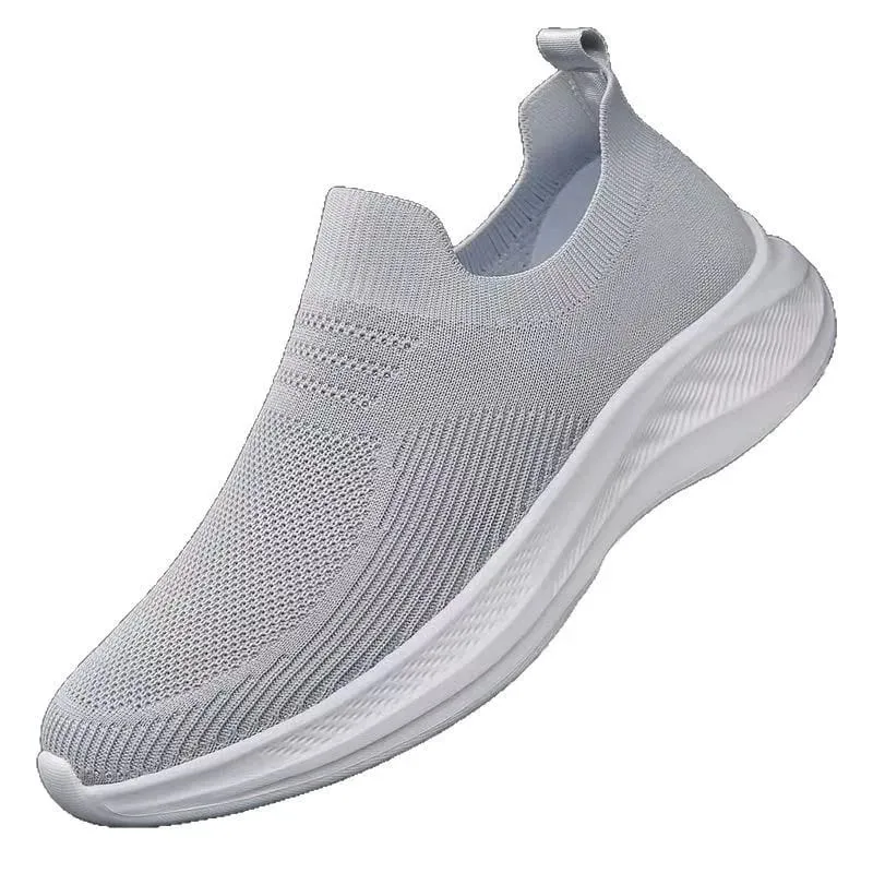 Summer Casual Men's One-Pedal Sneakers Soft-Soled Non-Slip Breathable Mesh Driving Comfortable Shoes