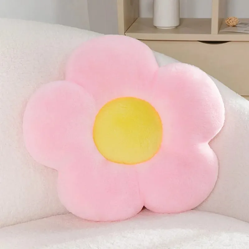 45CM Flower Cushion Soft Nap Pillow Home Colorful Sunflowers Chair Pillow For Office Classroom Home Bedroom Girls Birthday Gift