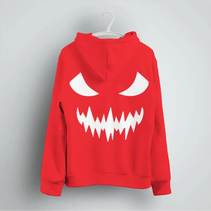 2026 Fashion Horror Movie Face Men's Hoodie Casual Long Sleeve Halloween Streetwear Unisex Luminous Style Hoodies