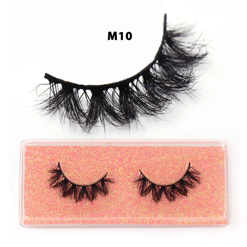 Short Natural 3D Mink Lashes Fluffy Wispy Fake Eyelashes Crisscross False Lashes Eyelash Extension Makeup