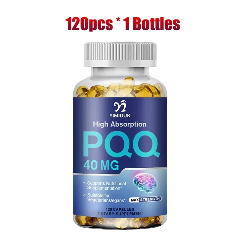 Buy 1 Get 1 Free! PQQ 40mg Supplement for Cognitive Function Booster Enhances Brain Energy Heart Brain & Anti-Aging Vegan