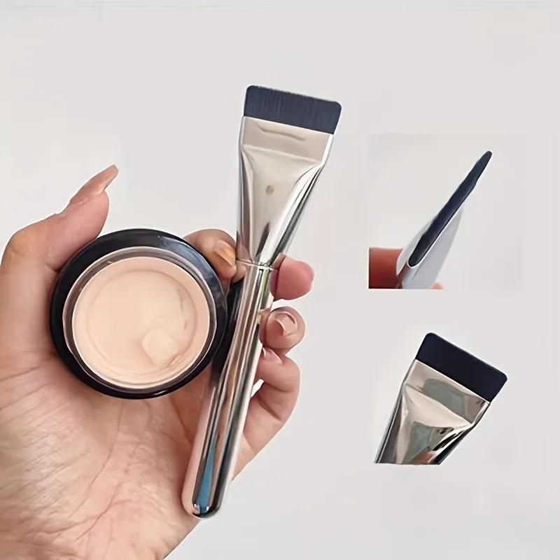 Multi-Use Ultra Thin Foundation Brush Lightweight Face Contour Brush Flat Contour Brush Blending Foundation Cream Makeup Brushes — image 2