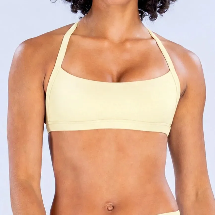 NO LOGO Double Shoulder Strap Sports Bra Fast-Drying Outdoor Running Fitness Top Backless Yoga Bra Women's