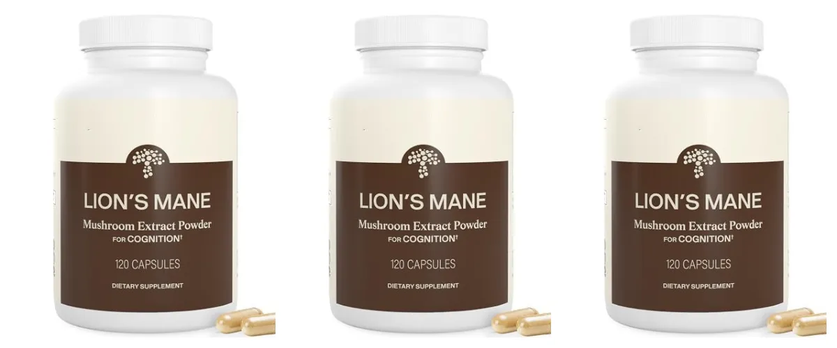 Lion's Mane Mushroom Extract 1000 mg with 300 mg Beta-Glucans Daily Focus and Wellness Support 120 Capsules 60 Servings — image 8