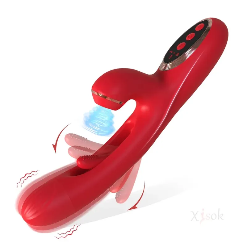Sucking Flapping Vibrator for Women Clitoris G Spot Stimulator Dildo Tapping Vagina Massager Vibrating Adult Female Sex Toys 18+