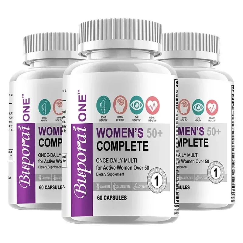 Women’s 50+ Complete Multivitamin - Supports Bone Eye Memory Brain and Skin Health Antioxidant Promotes Metabolism